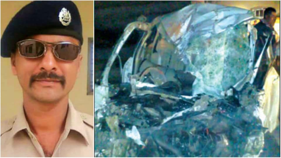 Demonic accident on Bengaluru-Mysuru Highway: Mysuru Lokayukta SP Ravikumar, driver Kirankumar killed