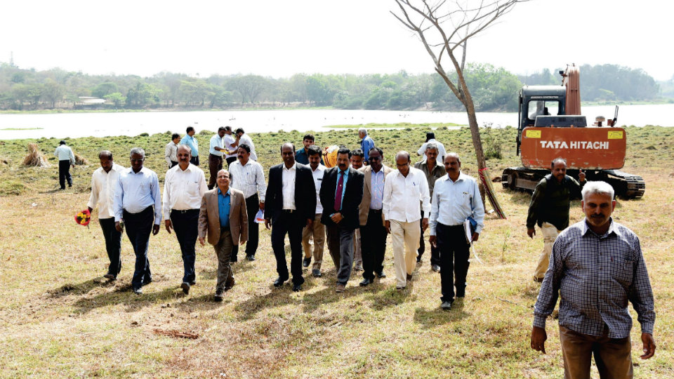 Development works launched at Kukkarahalli Lake