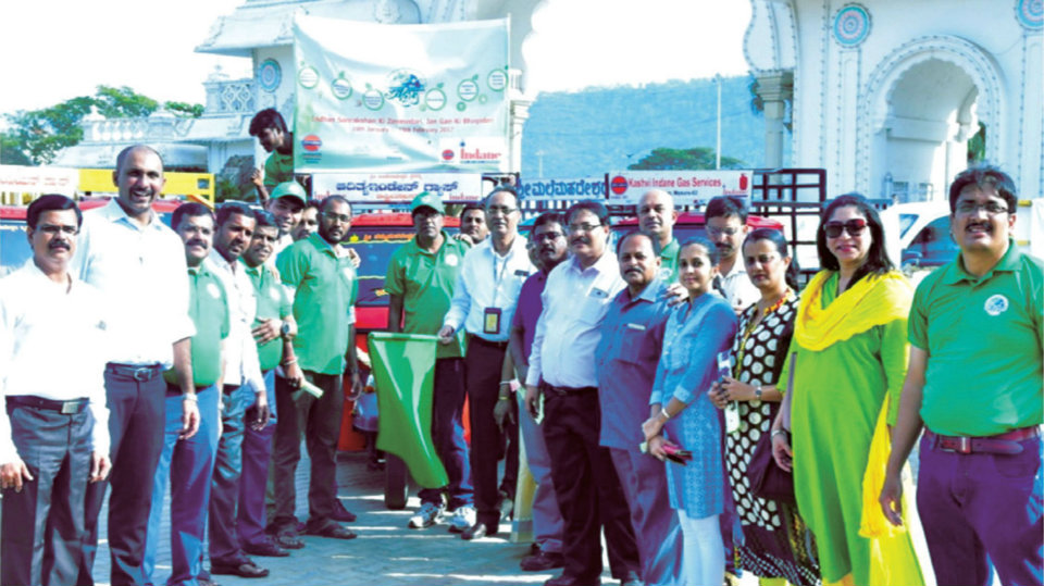 Rally for ‘Clean Fuel’ by LPG delivery vehicles