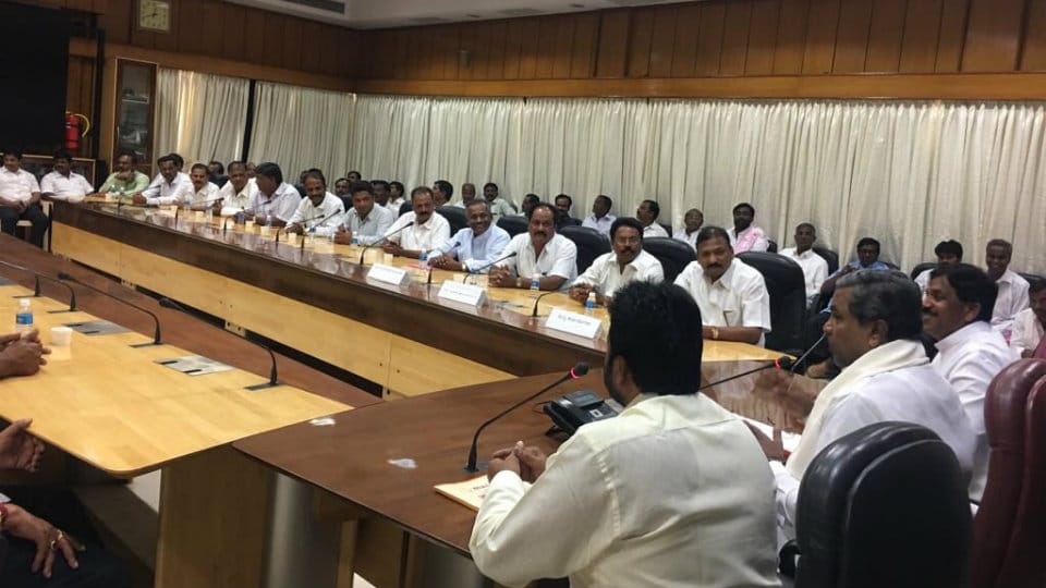 CM Siddu chairs pre-Budget meeting
