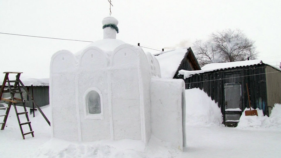 Snow Church in Siberia