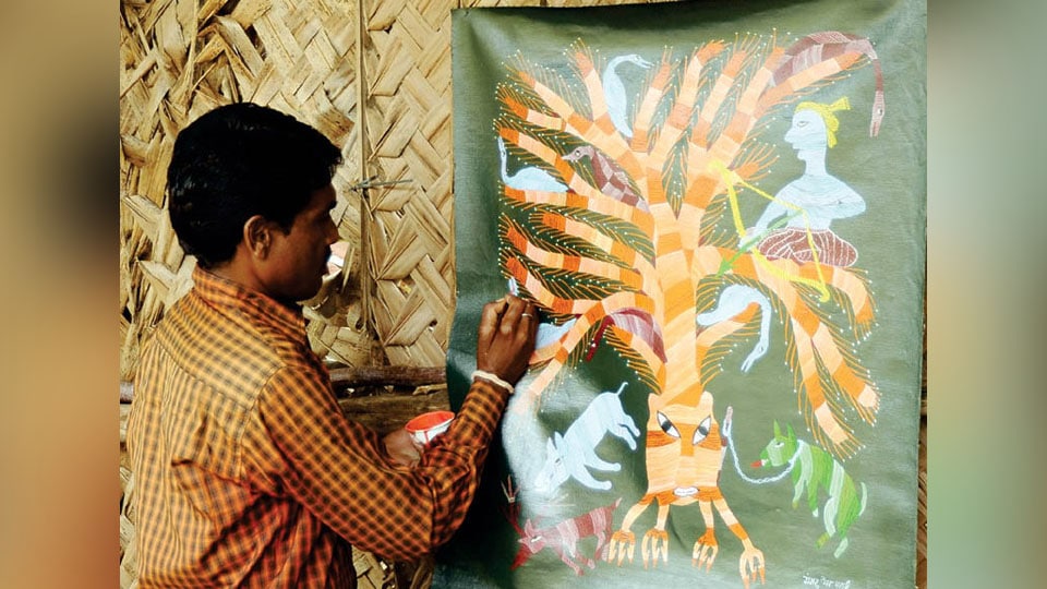 Learn the Art of Traditional Gond Painting at IGRMS