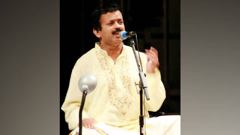 Vocal Concert by Vid. N. Srinath at Ganabharathi on Mar.17