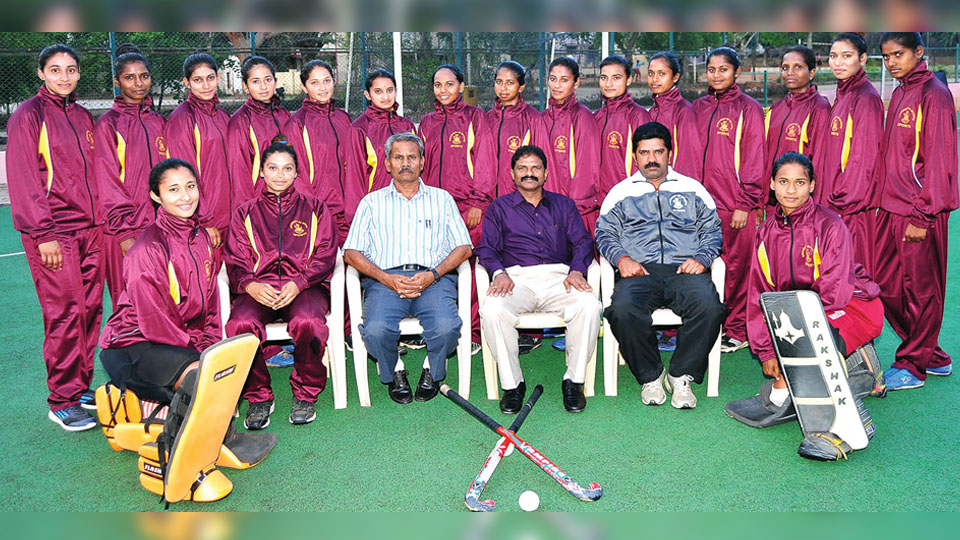 Mysore Varsity women’s hockey team