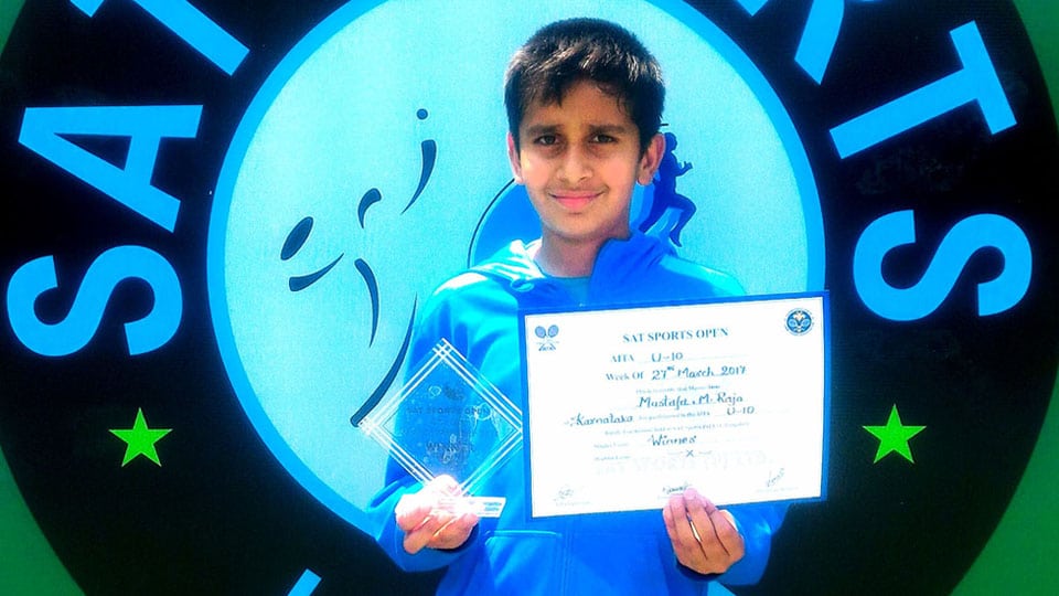 Mustafa wins AITA Tennis Tournament