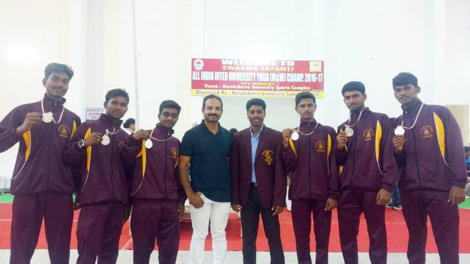 All-India Inter-University Yoga Championship: Mysore Varsity men win silver