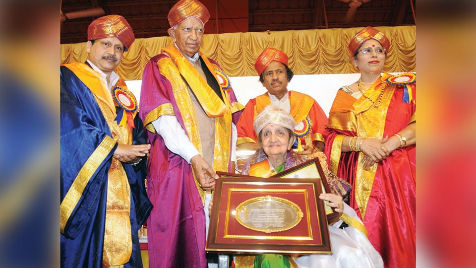 Hon. Doctorate conferred on Prof. Gowri Kuppuswamy