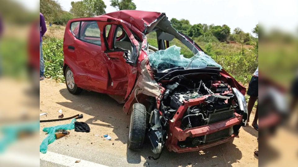 Two persons injured in mishap