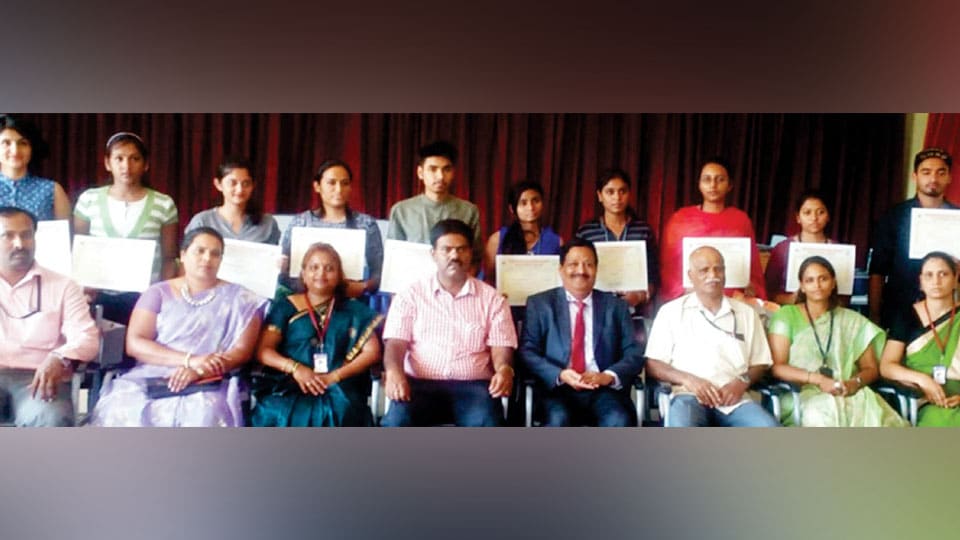Winners of written quiz and poster presentation contests