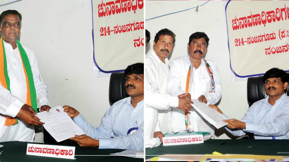 Nanjangud-Gundlupet By-polls: 14 candidates file nomination  in N’gud, 9 in Gundlupet