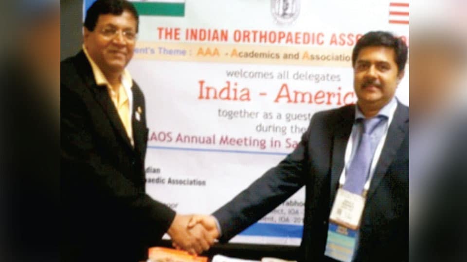 City doctor for Orthopaedic Surgeons meet in US