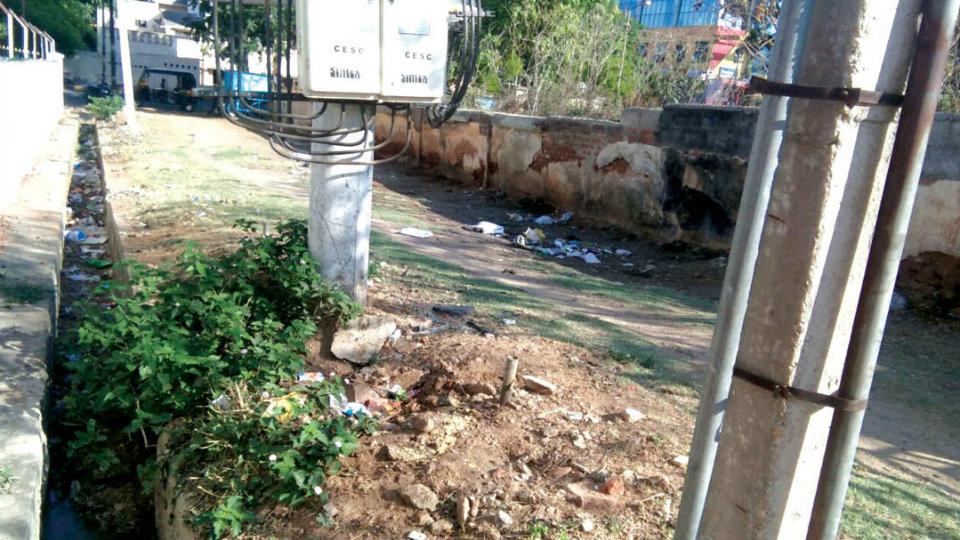 Clogged drain – a problem in N.R. Mohalla