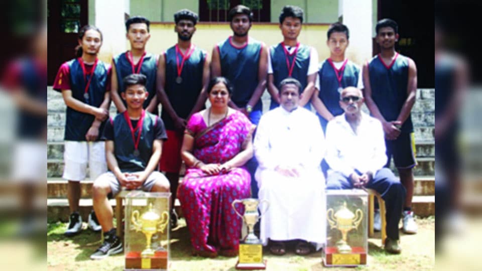 Secures third place in basketball tournament