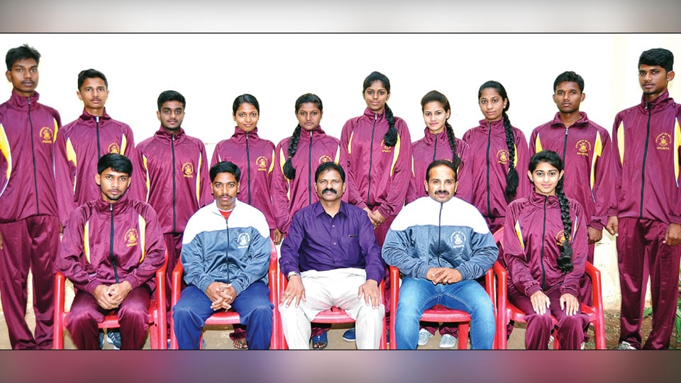 Yoga team of University of Mysore