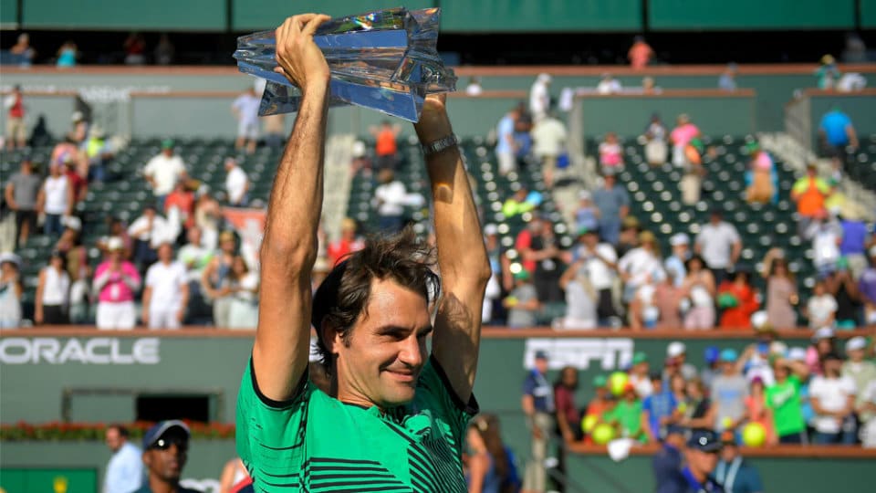 Federer wins Indian Wells title