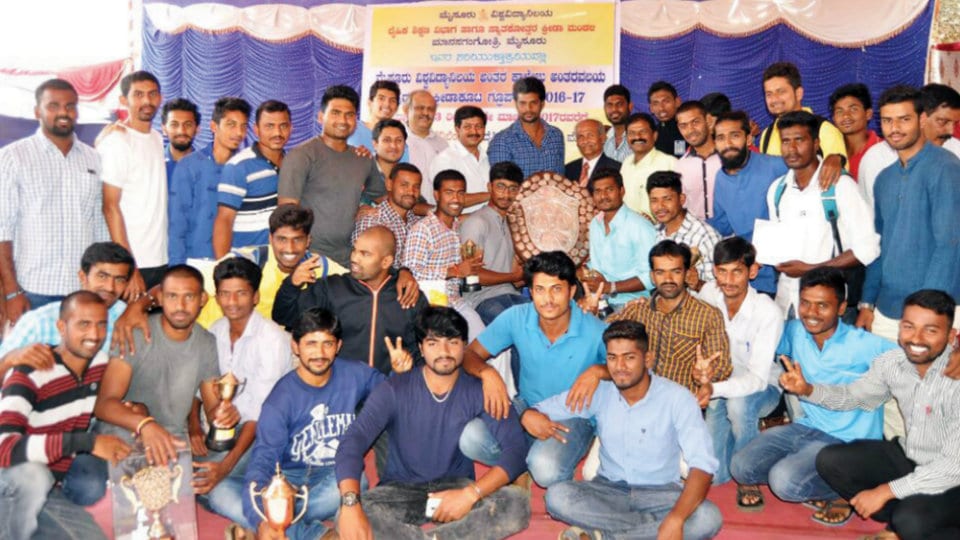 University of Mysore Inter-collegiate Inter-zonal Men’s Games: PGSC emerges overall champions