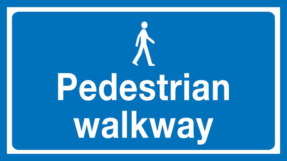 Plan for pedestrian walkways at RUBs and ROBs