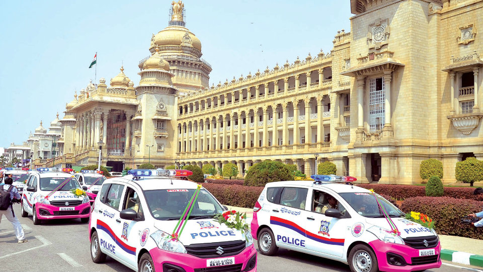 CM launches Pink Hoysala vehicles for women and child safety