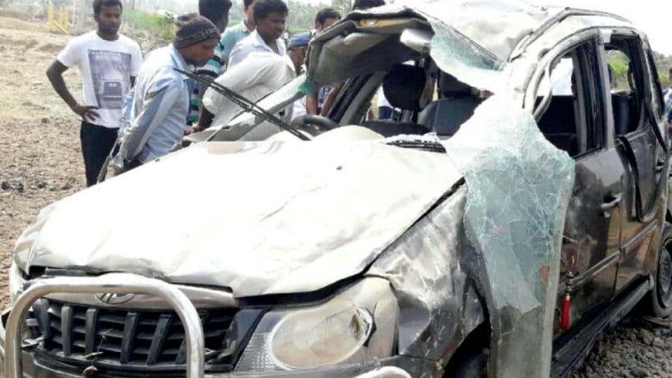 3 killed, 5 injured as car topples near Hassan
