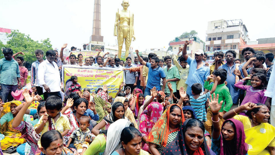 Various organisations, activists stage protest in city