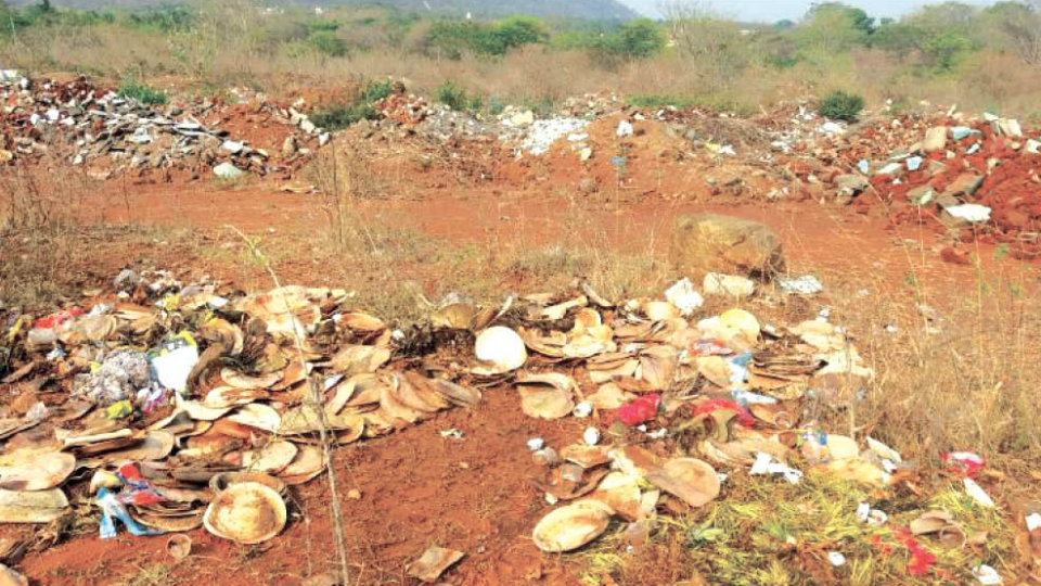 Stop dumping of garbage, debris on moto-dirt track near Lalitha Mahal