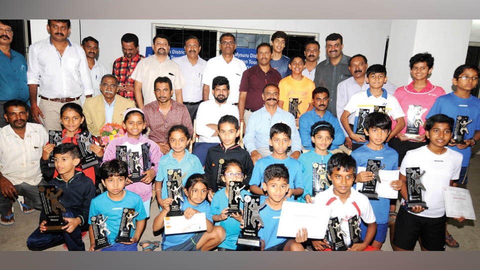 District-level Badminton Tournament: Kishal, Yukta declared best players