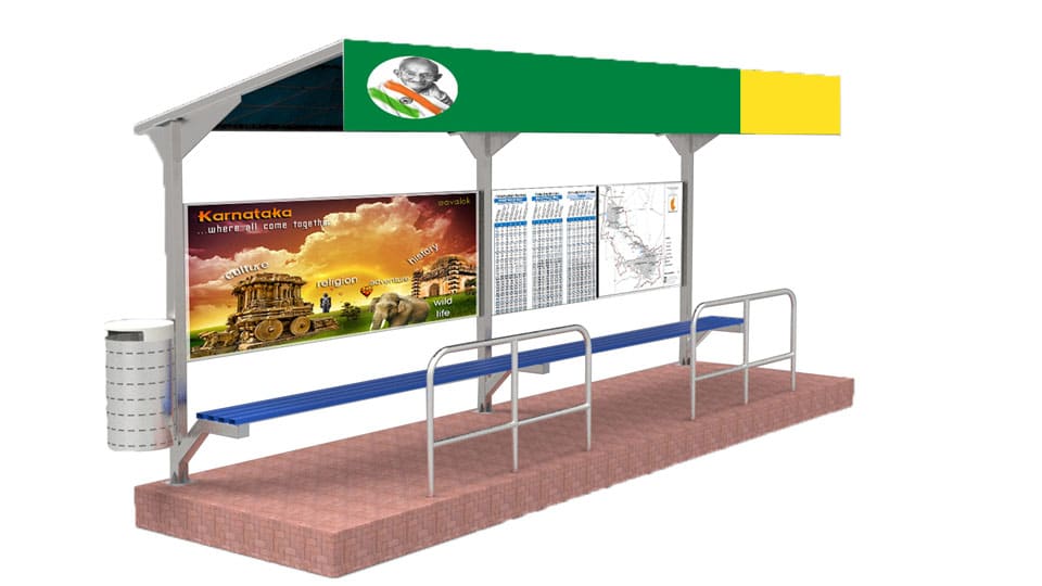 Re-install bus shelters near Kamakshi Hospital
