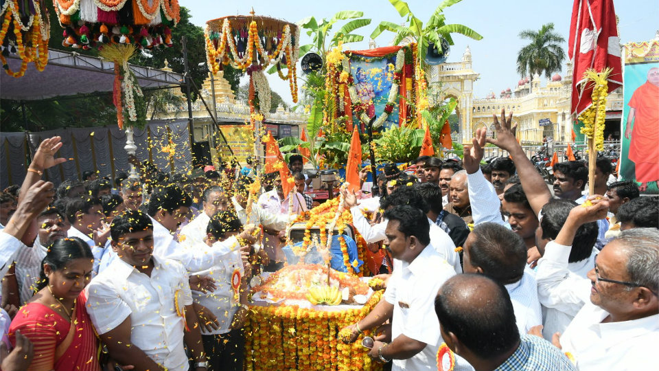 Colourful procession marks Bhagiratha Jayanti in city