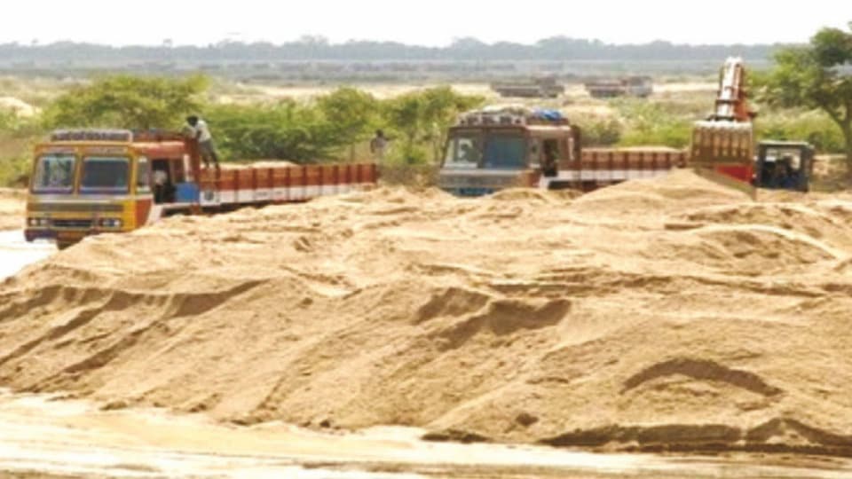 Three jailed for illegal sand mining