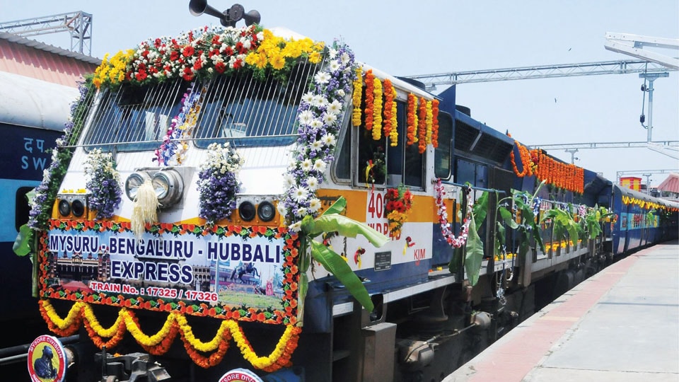 Mysuru-Hubballi Daily Express to be flagged off this evening