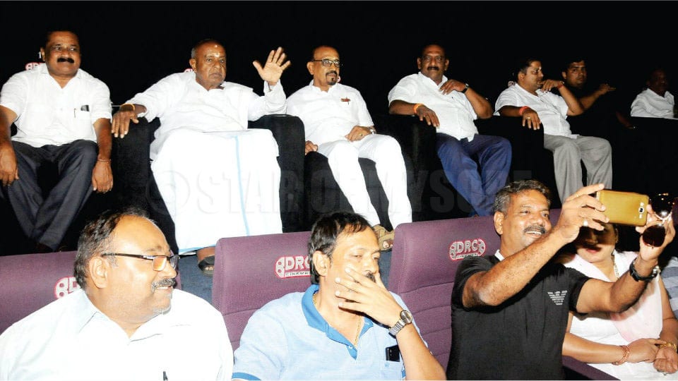 Ex-PM takes time off to watch Kannada movie in city