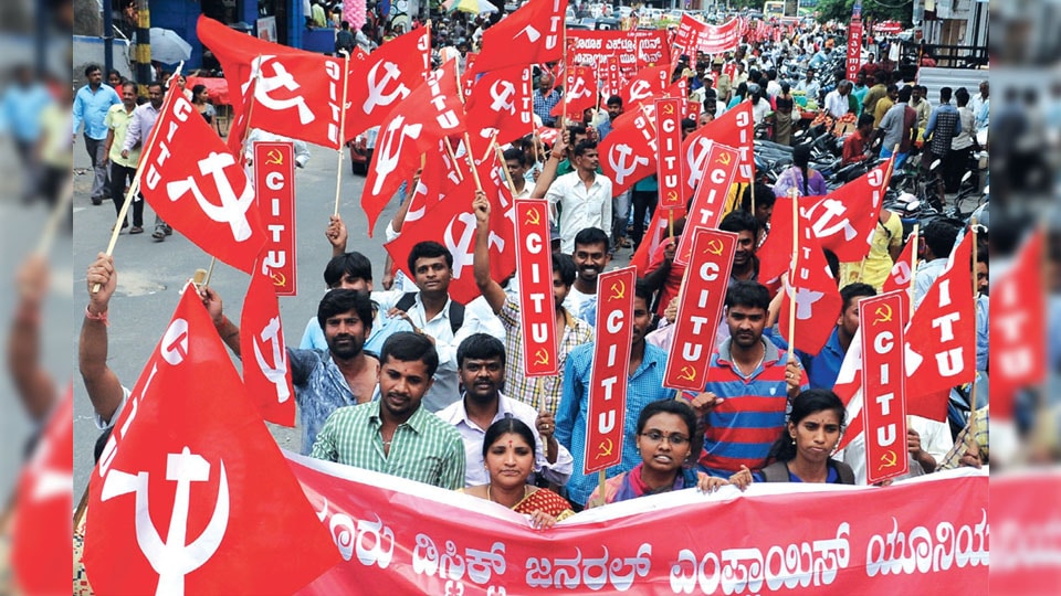 Trade Unions take out rally in city to mark May Day