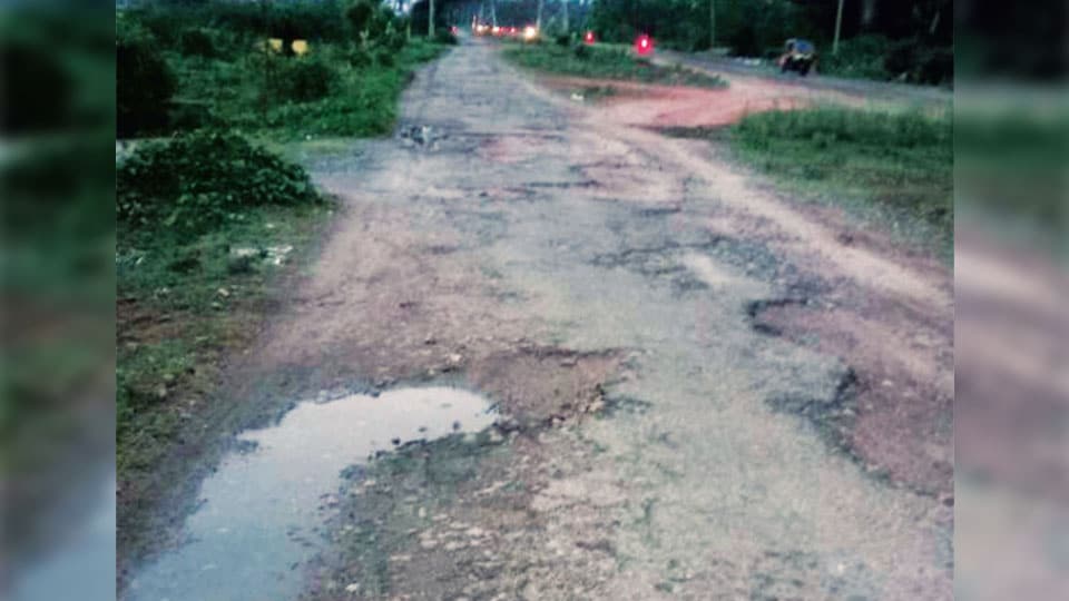 Make this road from Vijayanagar to Hootagalli motorable