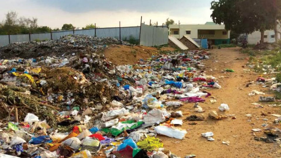 A garbage dumping yard at Bogadi!