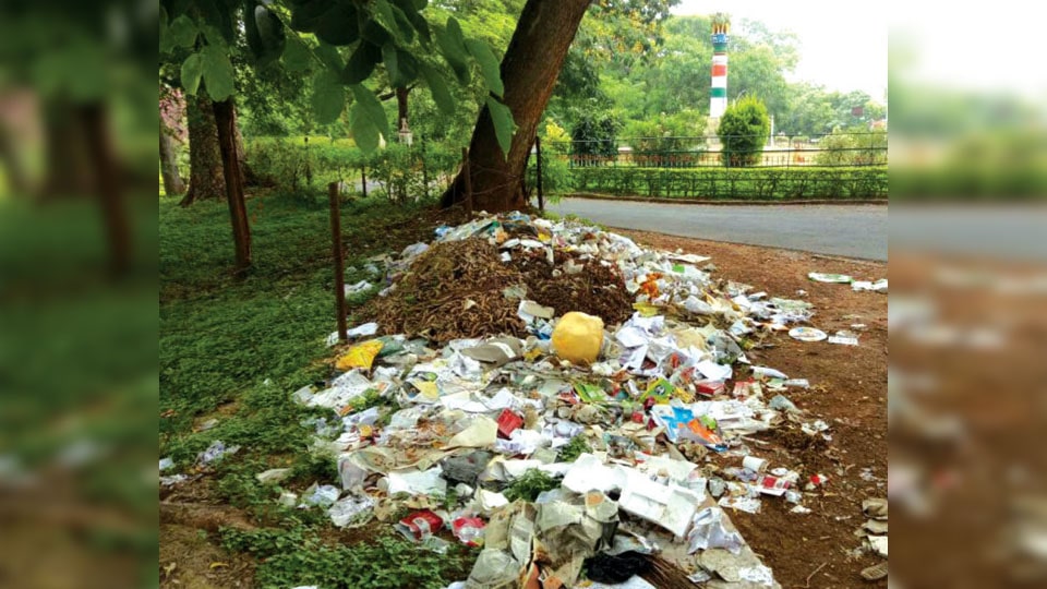 Garbage dumps at Maharaja’s and Yuvaraja’s Colleges