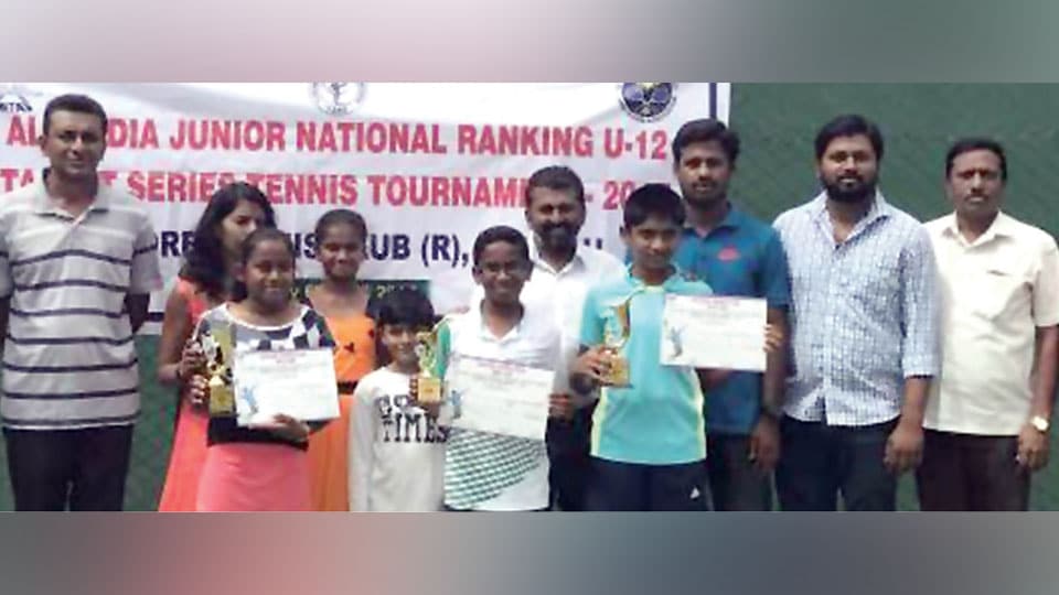 MTC Cup AITA Talent Series U-12 Tennis Tournament: Karthik, Kanishka bag titles