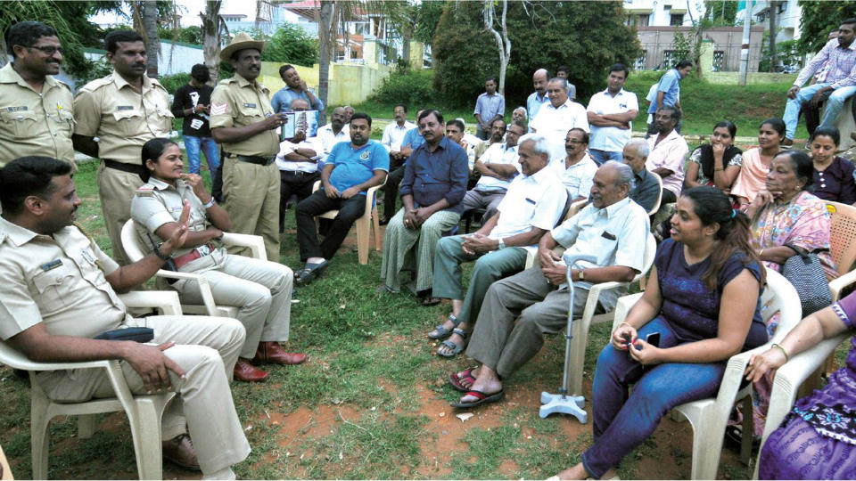 Police hold residents’ meet at Gokulam