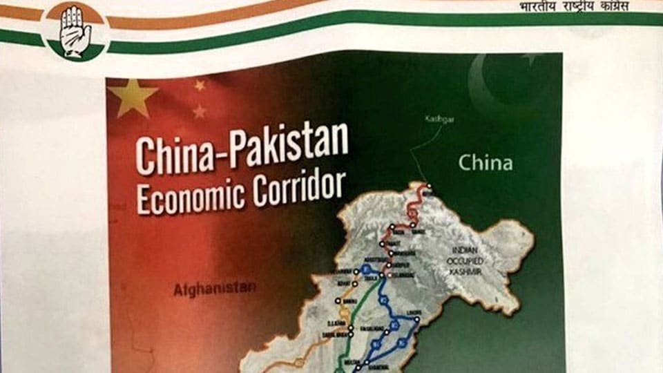 Map in new Congress booklet shows J&K as ‘Indian occupied Kashmir’