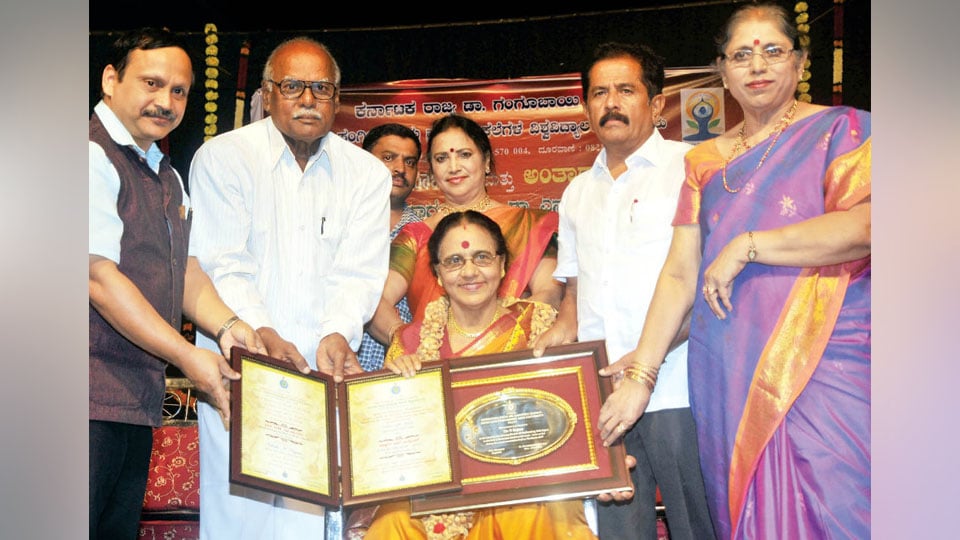 Hon.Doctorate conferred on violinist Rajam