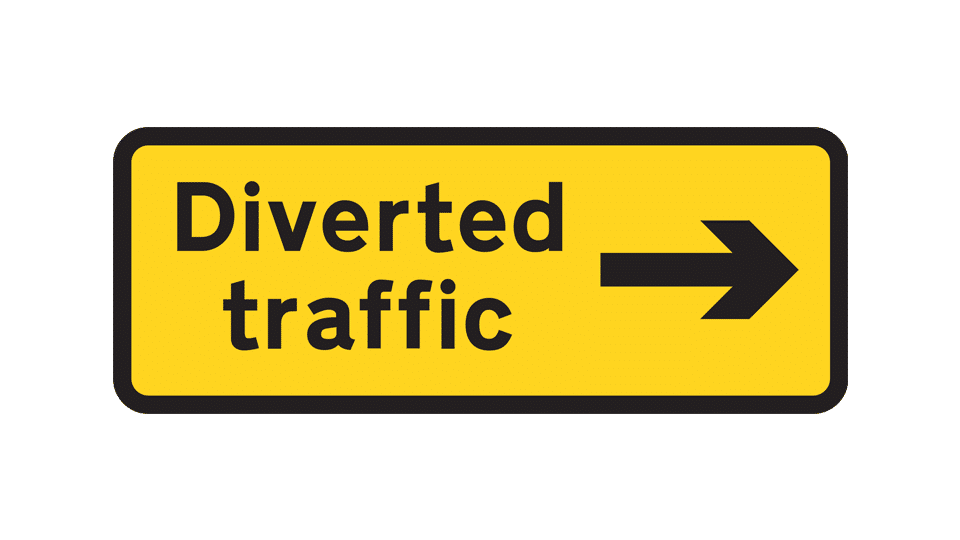Road repair: Traffic diverted