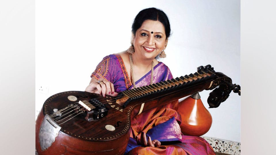 Veena concert by Vidu. Dr. Suma Sudhindra at Ganabharathi in city tomorrow