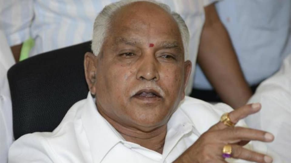 Let those who consume beef eat at home and die: Yeddyurappa