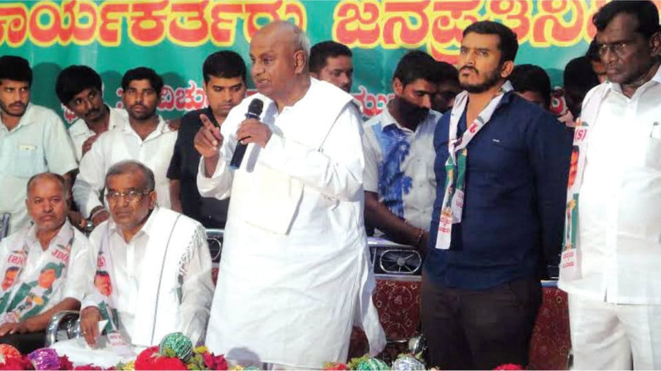 Bringing back JD(S) to power is my last wish: H.D. Deve Gowda