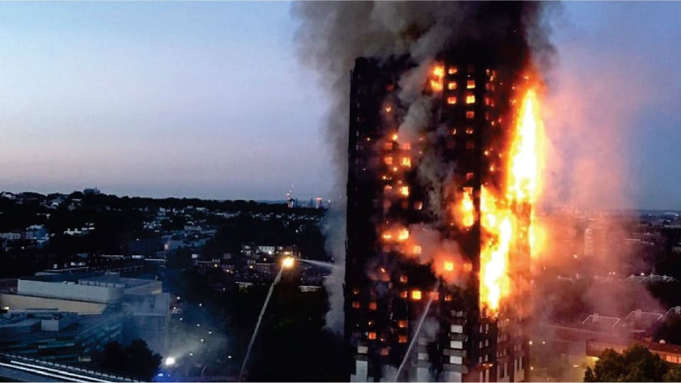 Several injured in London Tower inferno