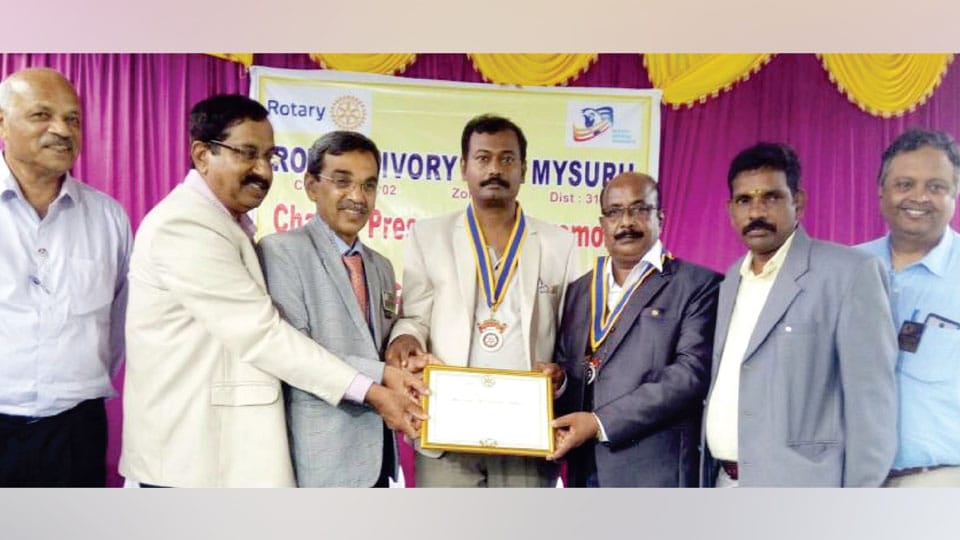 Charter presented to Rotary Club of Saragur