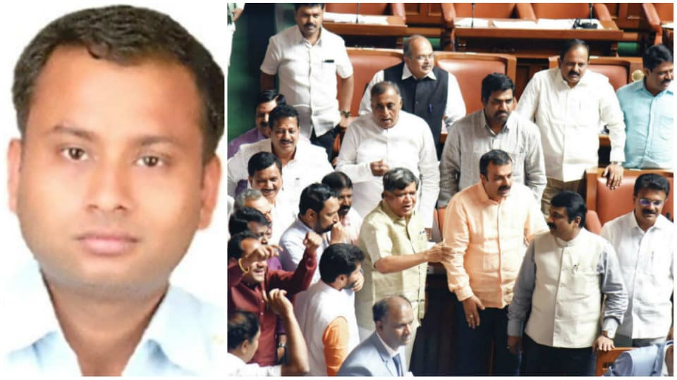 IAS officer Anurag Tiwari’s mysterious death: Govt. should clear Tiwari family’s doubts: BJP stages dharna in Assembly