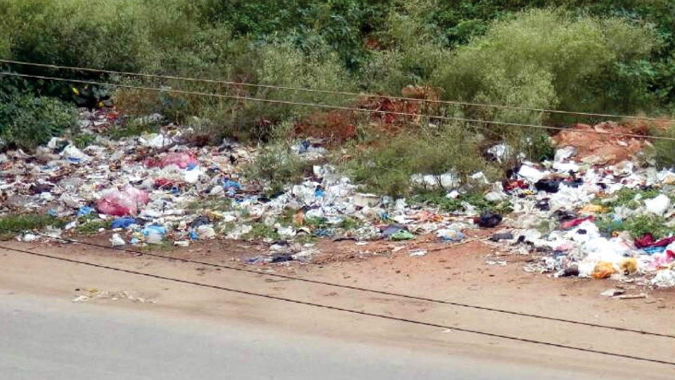 Bogadi Main Road turns into dumpyard