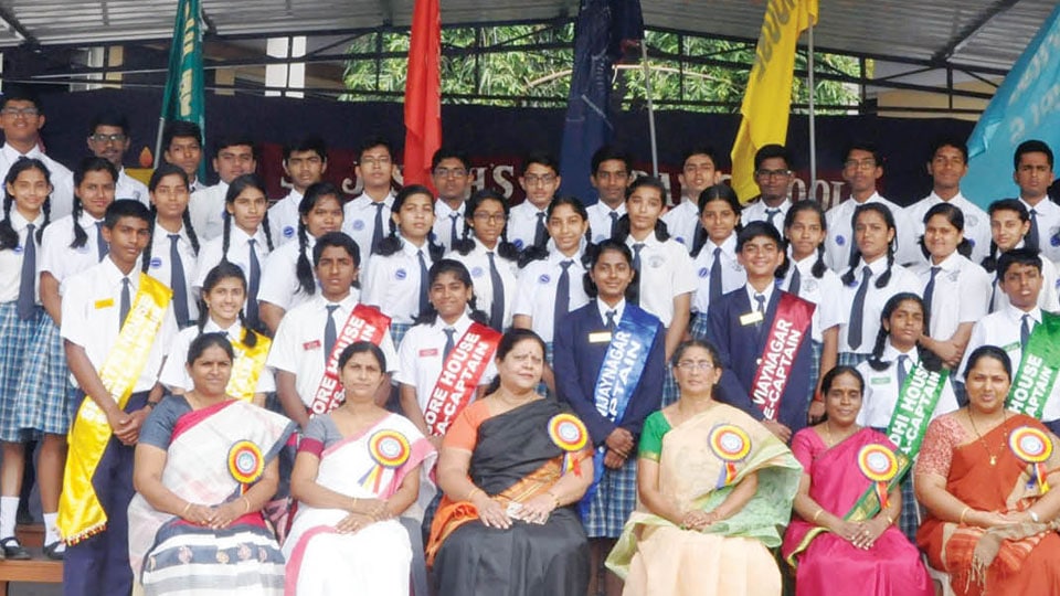 Investiture ceremony at St. Joseph’s Central