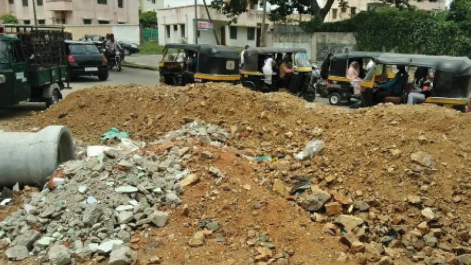 Plea to commence stalled works on Mahadevapura Main Road