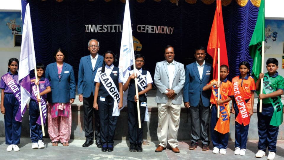 Investiture ceremony at city schools: KNC Innovative Global School